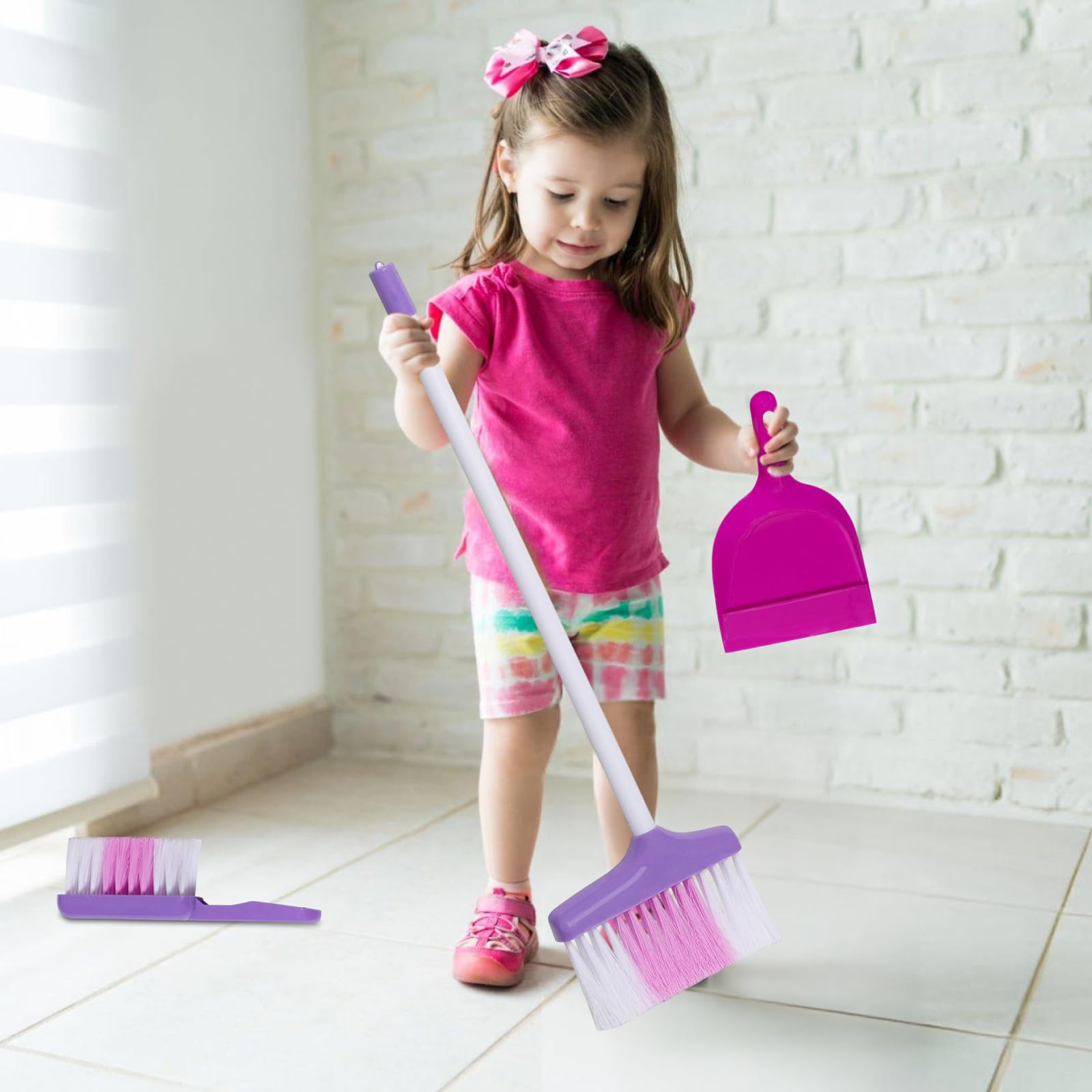 Jouet Aspirateur Et Balai Pour Enfants – Imitation Nettoyage – ABS – Stimule L’Imagination – Jeu De Rôle Ménager – Pour Tout-Petits