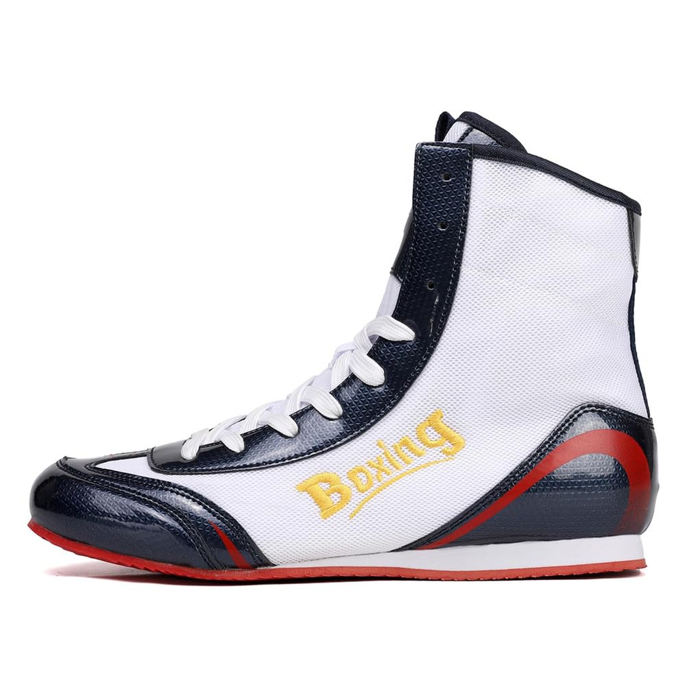 Zapatillas de competición de Alta Top para Boxeo Femenino y Femenino, Entrenadores, Calzado Deportivo Antideslizante, Transpirables y de Moda.