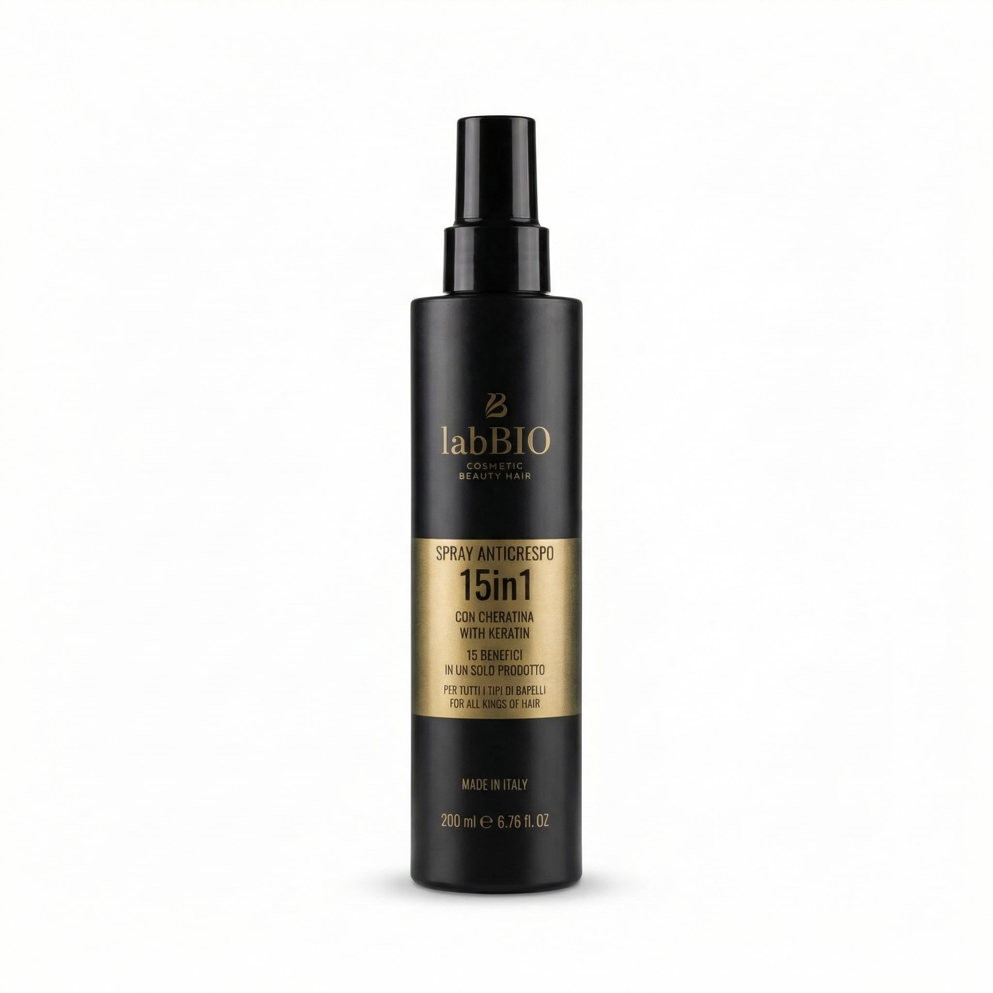 Spray Anticrespo senza risciacquo con keratin 200ml,Districante e Riparatore per Capelli Danneggiati, Protezione Calore, Ideale Dopo Mare e Sole e Anti Umidità, Effetto Lucido e Setoso