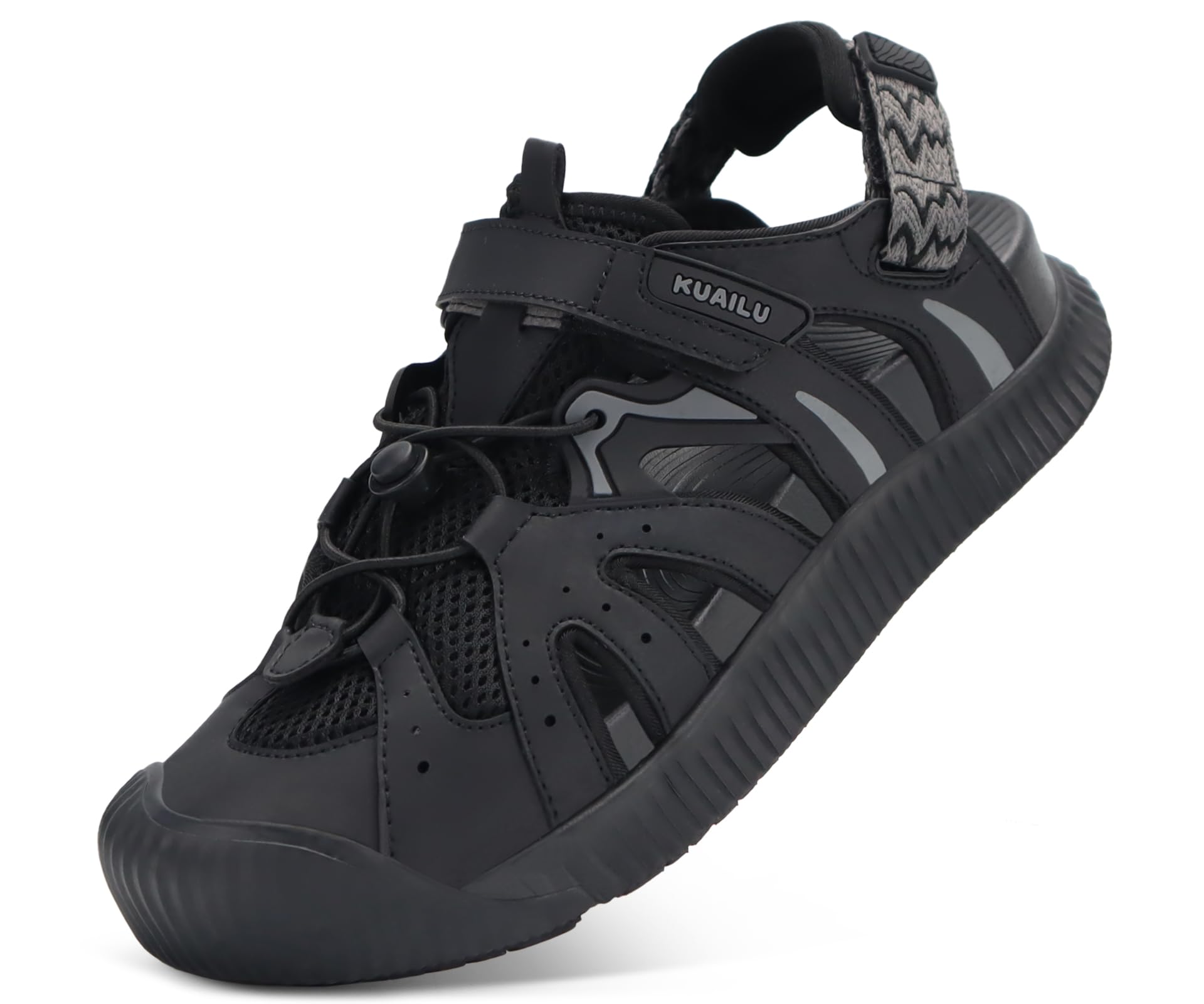 KuaiLu Women's Orthopedic Closed Toe Walking Sandals