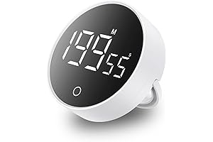 Digital Timer with Large Bright Display, Strong Magnetic Back, Perfect for Easy Operation