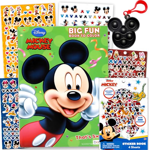 Bendon Disney Mickey Mouse Activity Book and Sticker Set for Kids