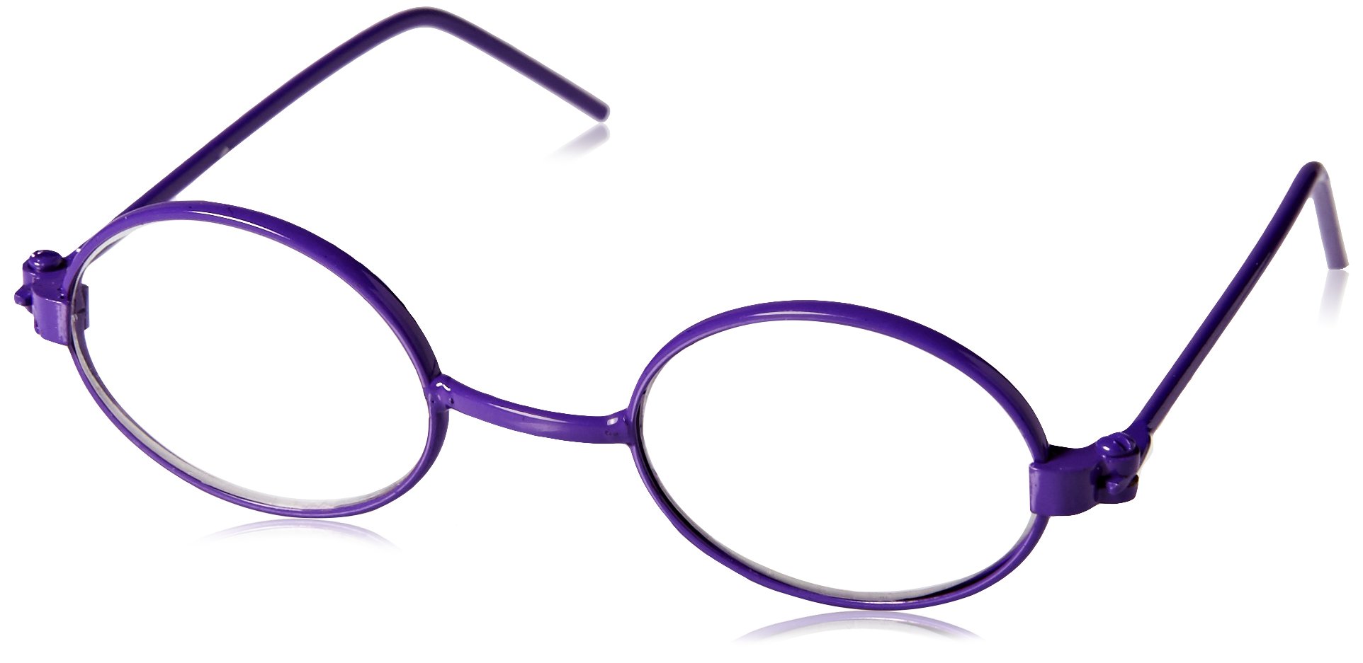 Oval Purple Frame Doll Eyeglasses for American Girl Dolls and Most 18" Doll