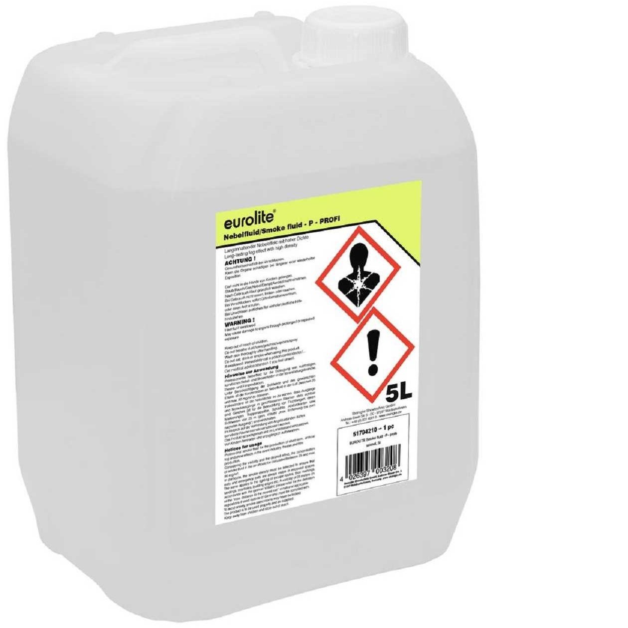 5 Liter Eurolite P (Profi) Nebelfluid + 30 ml Duftstoff Erdbeere, Smoke-Fluid, Nebel-Fluid-Flüssigkeit für Nebelmaschine (5 L Fluid -P- + Duft Erdbeere)