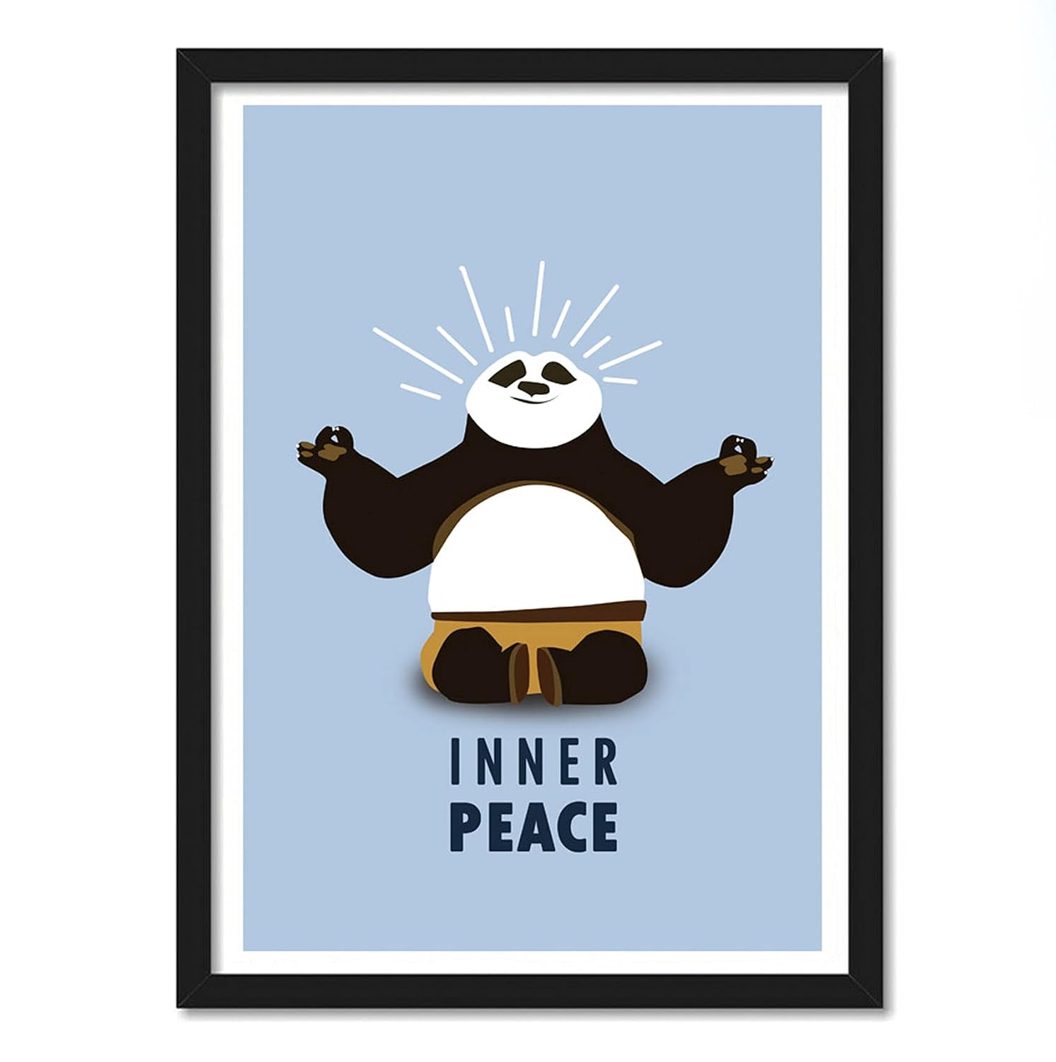 Good Hope Glass Panda Animals Printed Framed Poster (Multicolour, 10x13inch) Home wall Decoration Bedroom Photo Frames For... - Review, Price and Buying Guide