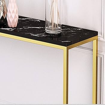 Amazon｜大理石コンソールテーブル, 幅100CM×奥行20CM×高さ75CM