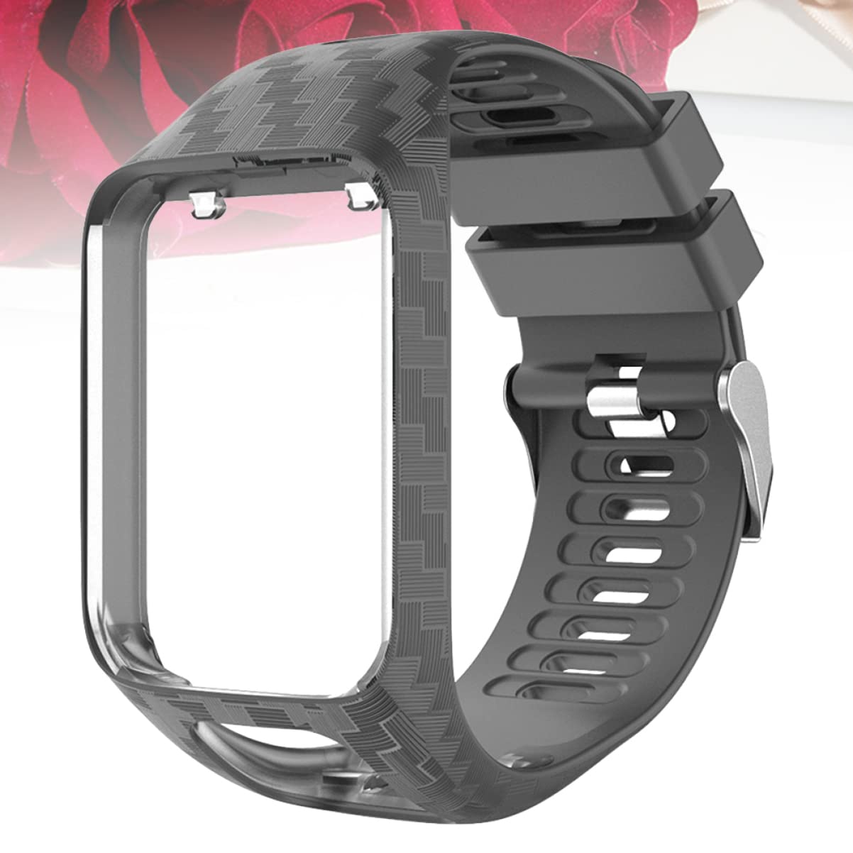 Gatuida 3 Piezas Correa Reloj Ajustable con Pulsera Bandas de Silicona para Protector de Reemplazo- Marco Pulsera Rápida Pantalla Funda Correa Reloj Inteligente Tallado Serie/Serie