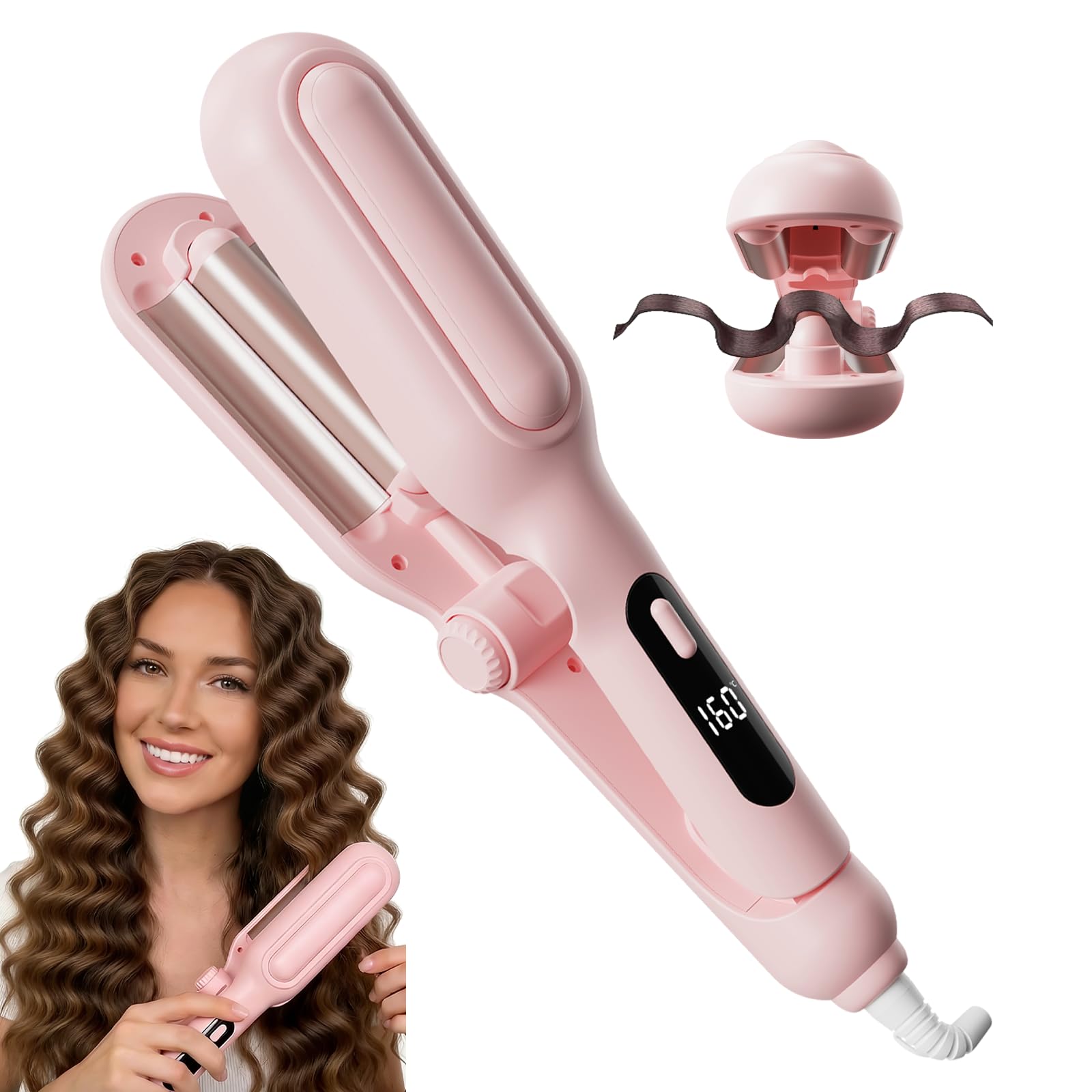 Rizadora Hair Crimper and Adjustable Hair Waver with Ionic Ceramic Technology