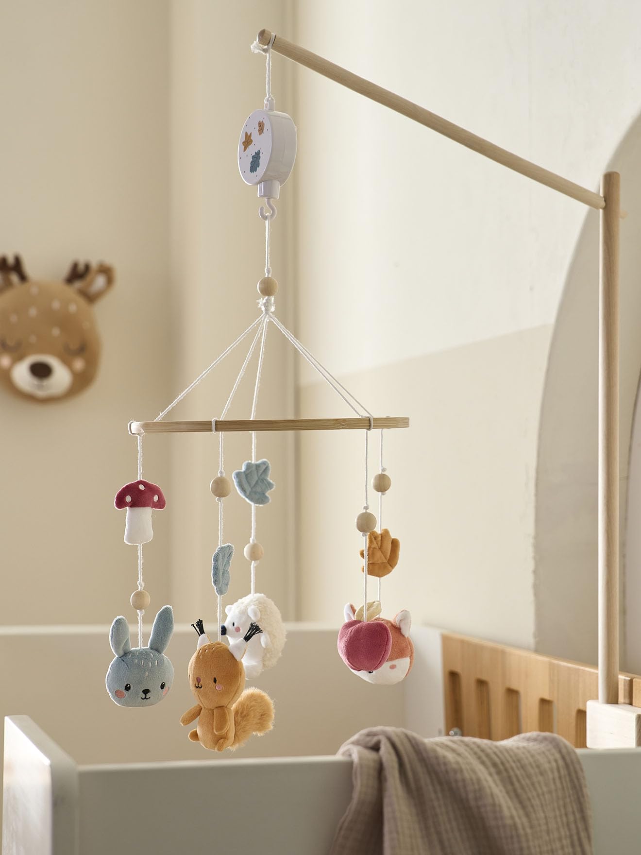 VERTBAUDET Baby Musikmobile „Waldfreunde“ natur