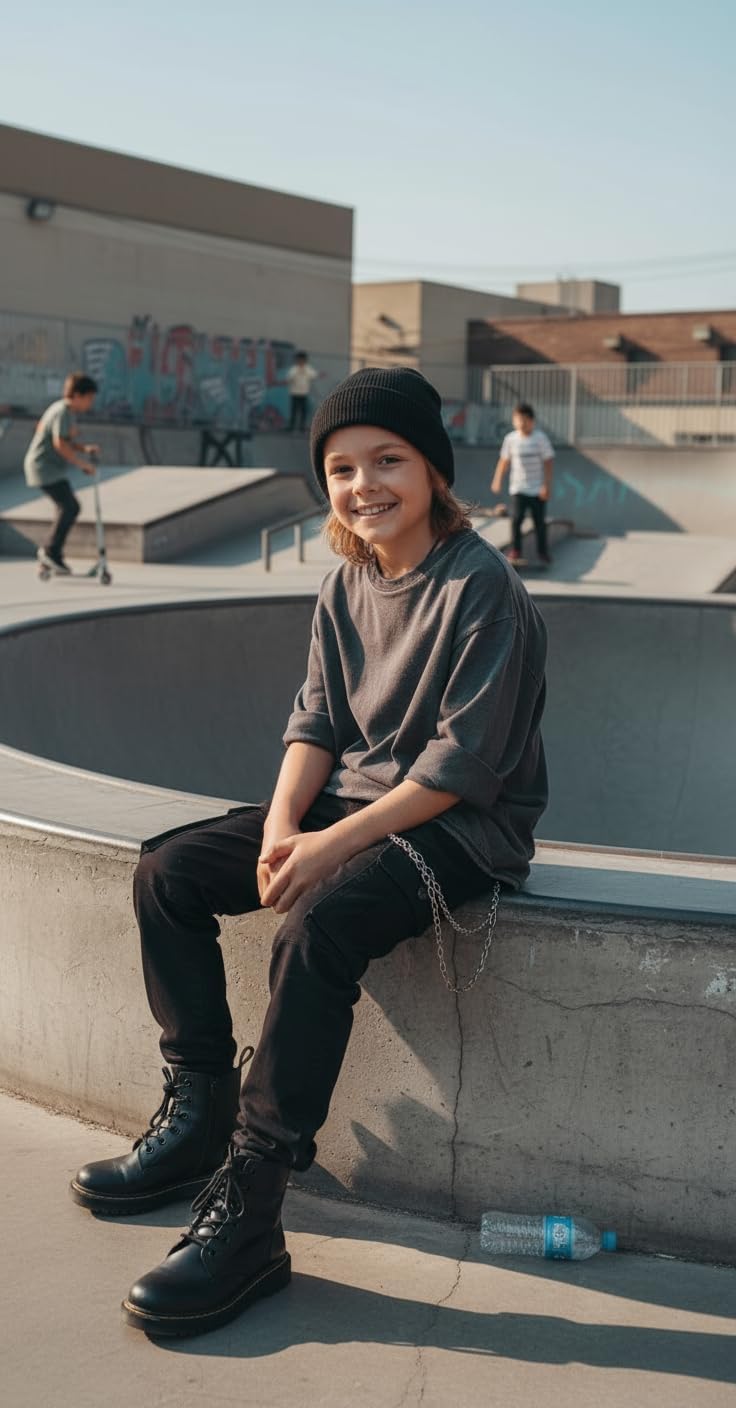 Mesinsefra Boys' Elastic Waist Cargo Pant Camouflage Cotton Casual Multi-Pockets Pull-On Pants - Image 3