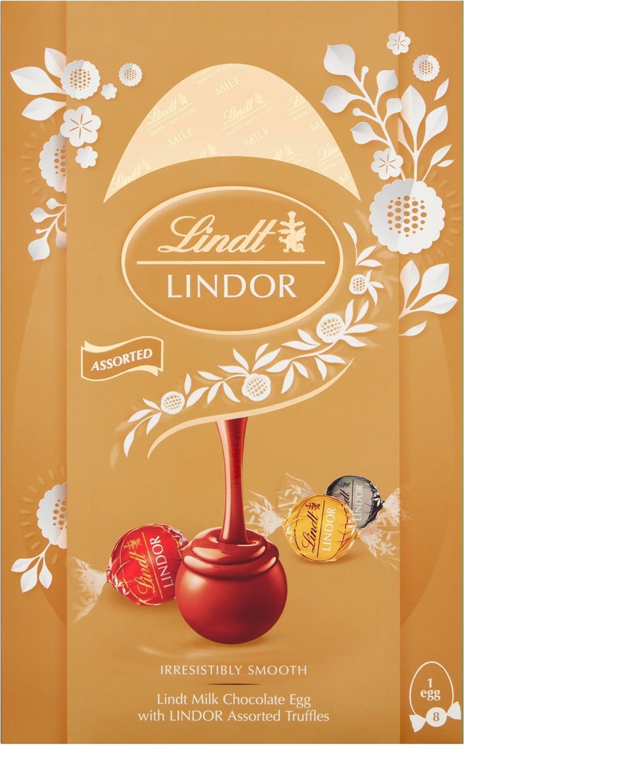 Large Easter Egg Range - Premium gift for Easter 2026 (Lindt Lindor Assorted Chocolate Egg Truffles 260g)