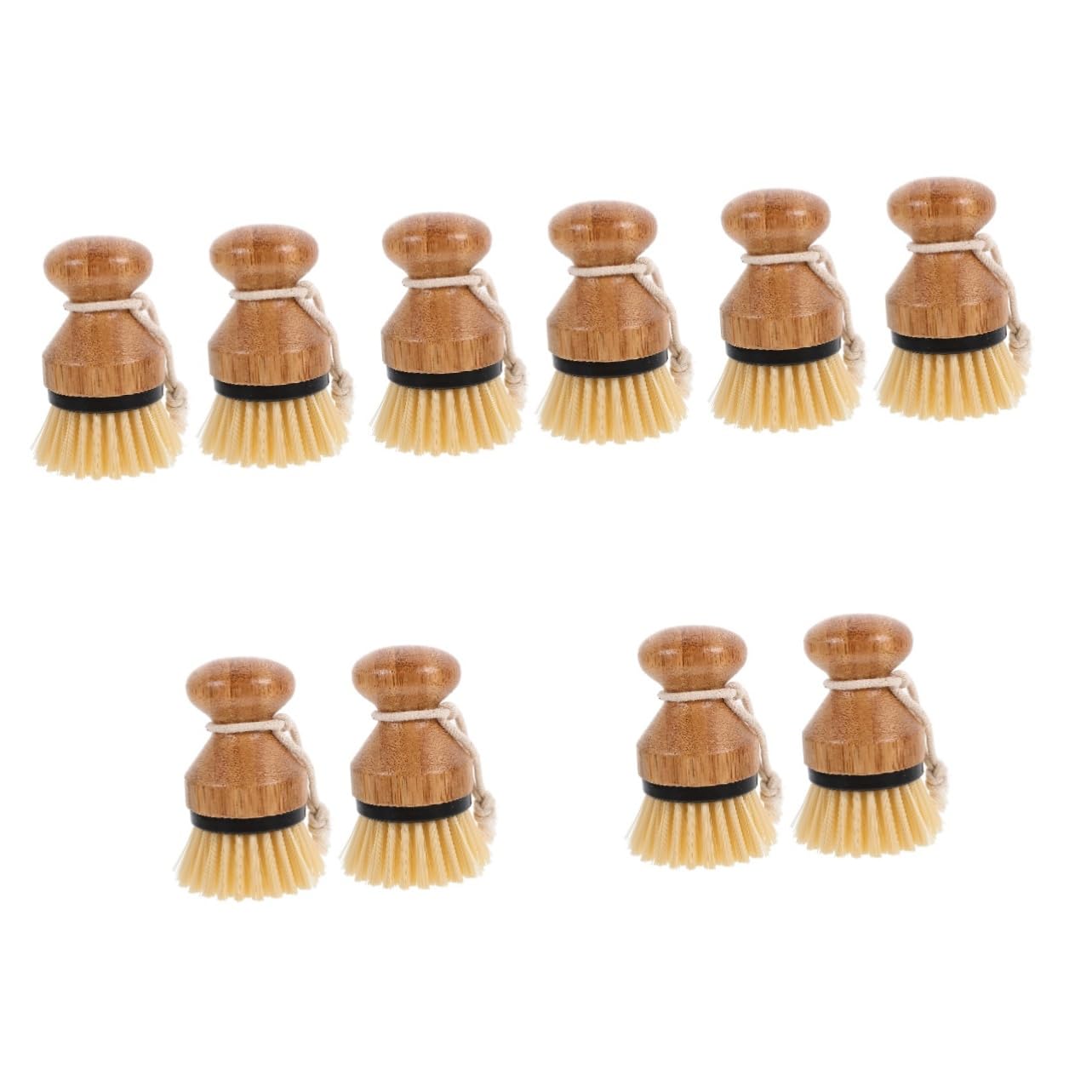 Amosfun 5 Ensembles Brosse À Pot À Tête De Laveur De Plat De Brosse Ustensiles De Cuisine À Paume À Vaisselle pour L'animal De Compagnie 2 Pièces * 5