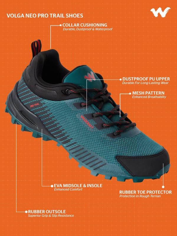 Image of Wildcraft Stylish Men Volga Neo Trail Running Shoes