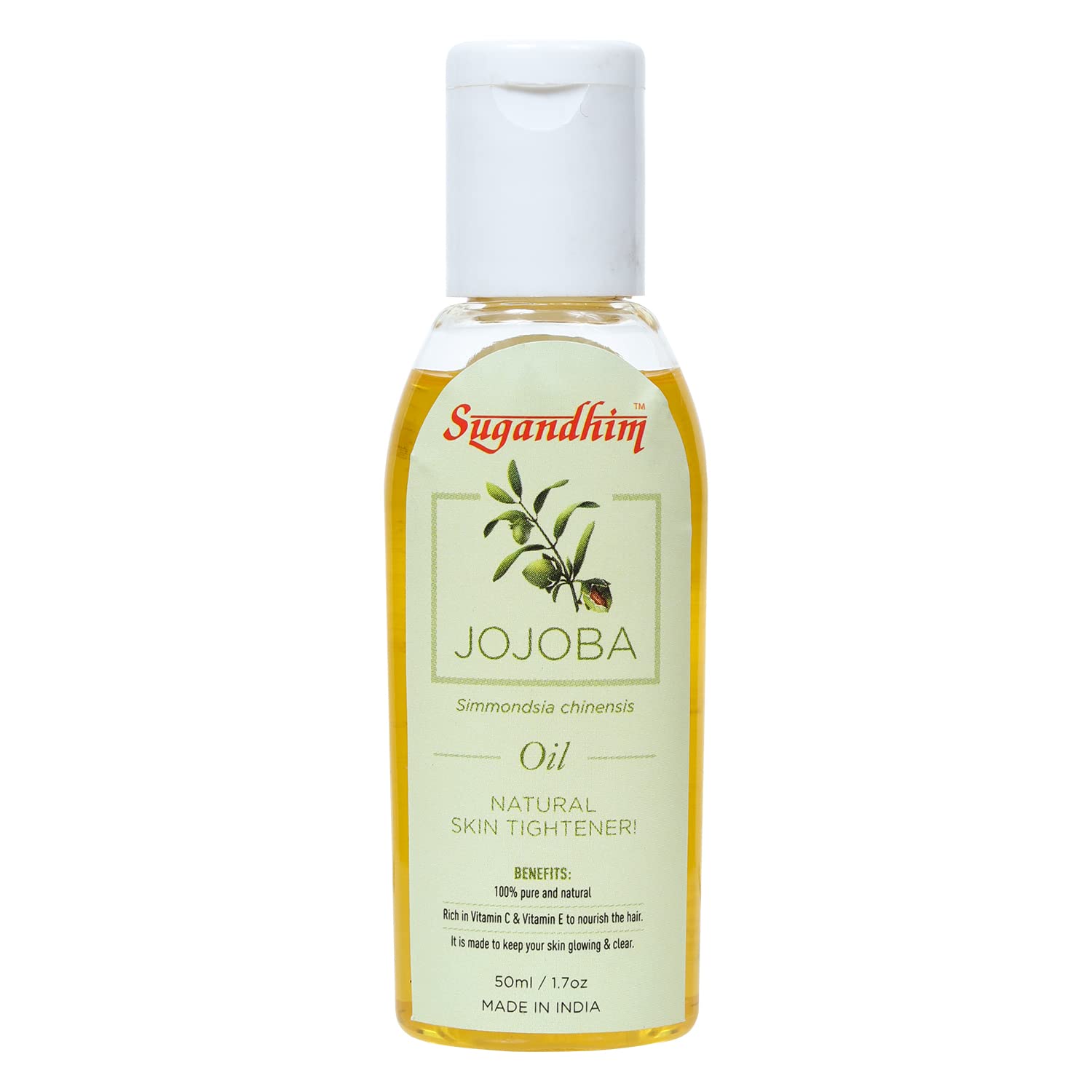 Sugandhim Jojoba Oil, Natural Skin Tightener & Hair Nourishment Oil, 1 x 50ml, Lubricating & Nourishing Oil, Healing Properties, Made In India-image-27