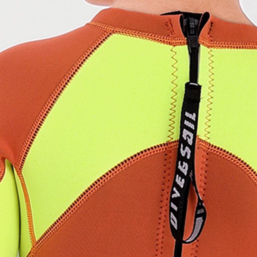 MYADDICTIONMYADDICTION Long Sleeve Surfing Swimwear Uv Protection Kids Diving Wet Suit Children S Orange Sporting Goods | Water Sports | Wetsuits & Drysuits | Wetsuits | Youth