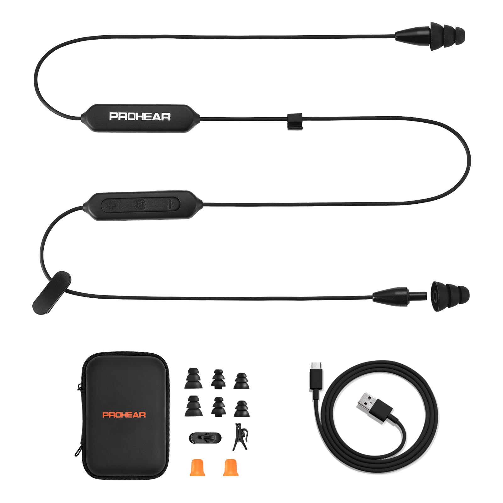 PROHEAR Bluetooth 6.0 Hearing Protection Earplugs & Earbuds, NRR 28dB Noise Reduction Safety Ear Plugs for Work, Industrial & Construction, Passive Hearing Protection, ANSI Tested, OSHA Compliant-image-17