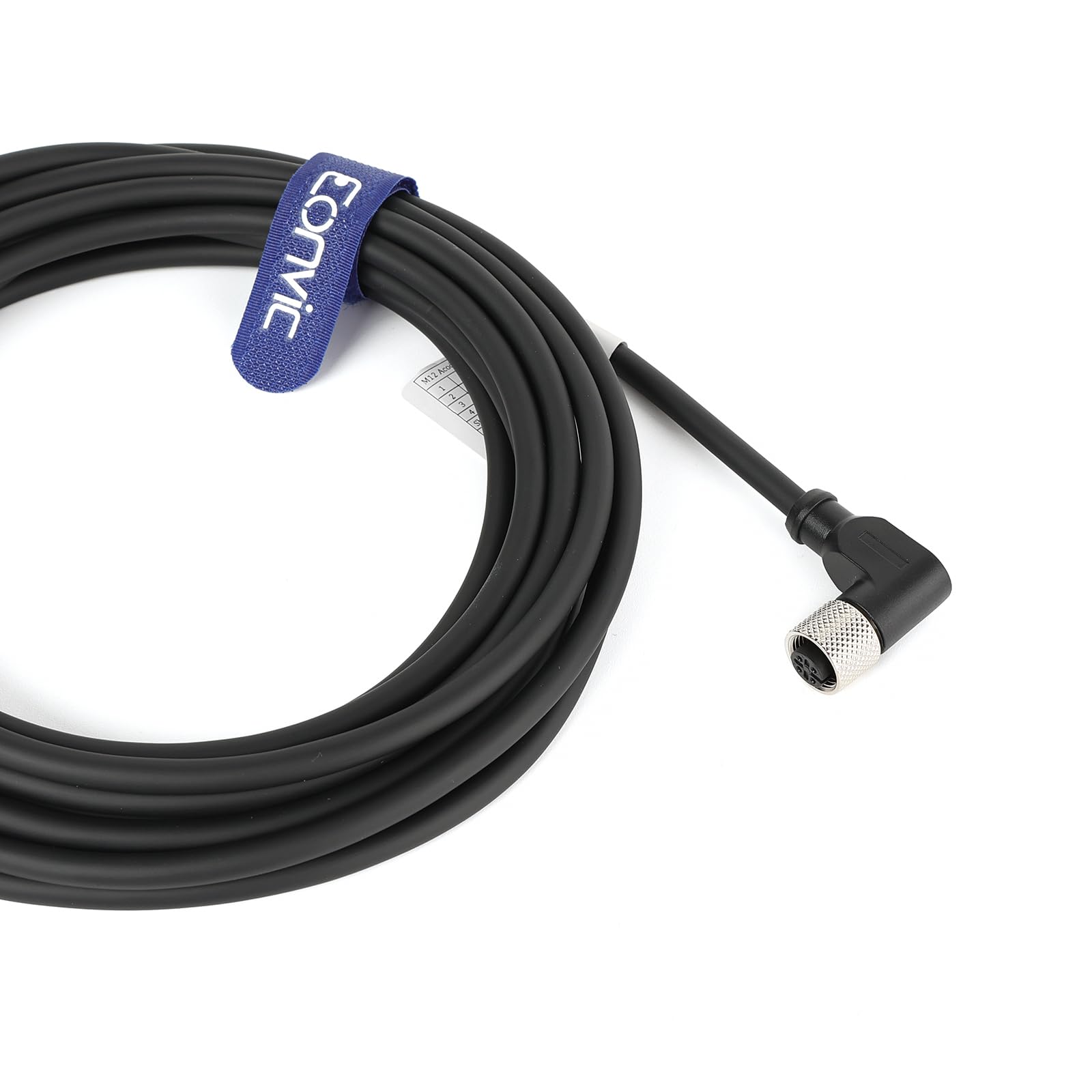 Câble de capteur électrique M12 4 broches femelle à angle droit 5 m