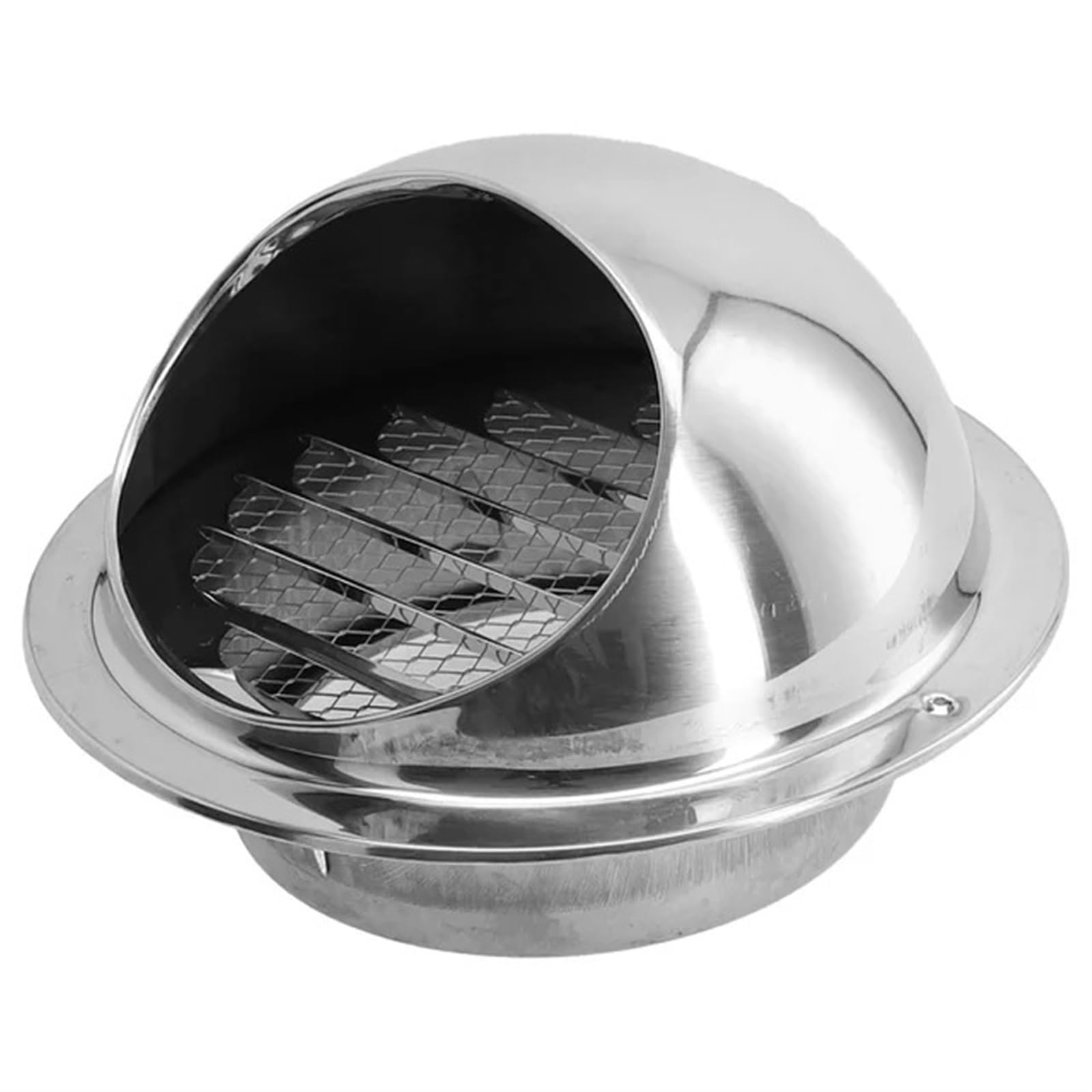 Fdbtyjn 100Mm Vent Cover Vent Cover 75Mm-200Mm Stainless-Steel Wall Ceiling Air-Vent Ducting Ventilation Exhaust Grille Cover Outlet Heating Cooling Vents-Cap(100Mm)