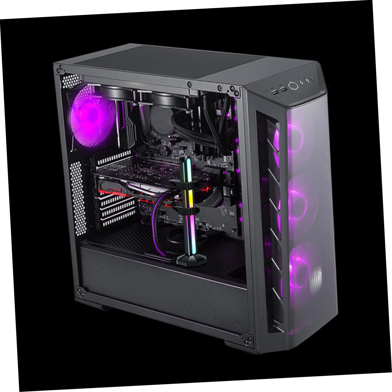 BESTonZON Soporte para Tarjeta Gráfica Ajustable Soporte Magnético para Gpu Compatible para Montaje De Hardware Pc Material Resistente