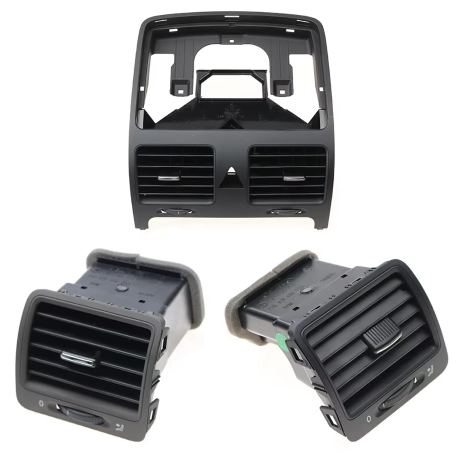 AC Vent Compatible With VW For Jetta 5 For Golf MK5 For GTI 1KD819728 Dashboard Air Conditioning Vent Outlet Assembly(A set)