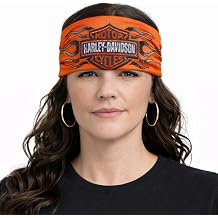 Women's Headband | Vintage Flames | Orange, 97785-25VW