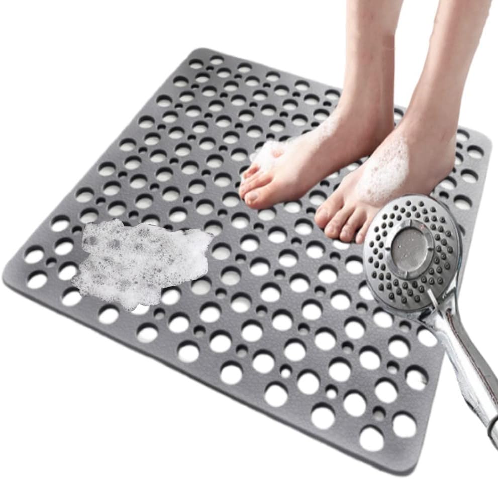 Non Slip Shower Mats, Grey Bathtub Mat Non Slip, Anti Slip Bath Mats