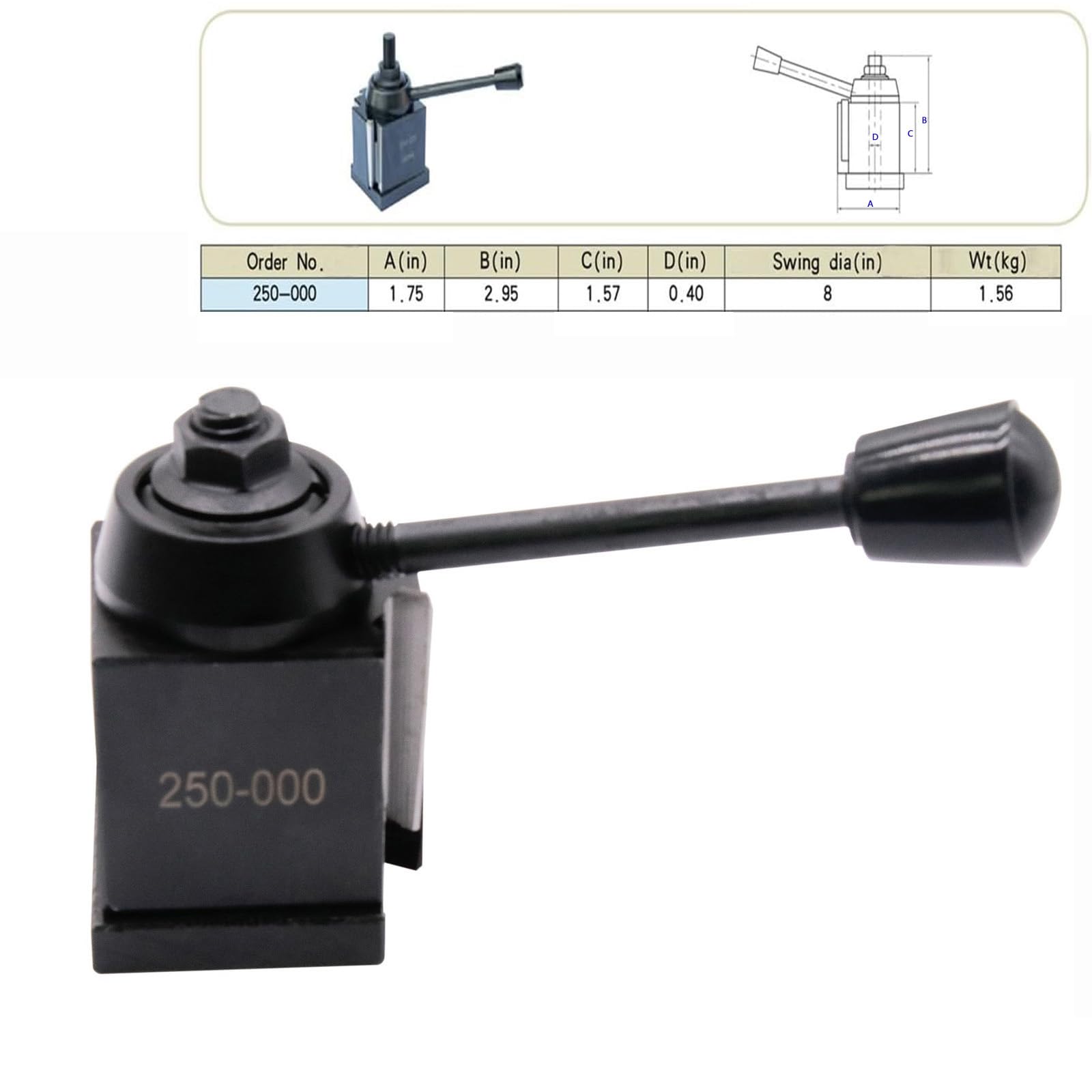 10Pcs OXA Wedge Type Quick Change Tool Post 250-000 Set Plus