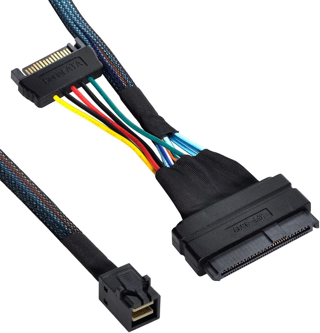 xiwai U.2 U2 SFF-8639 NVME PCIe SSD Cable for Mainboard Intel SSD 750 p3600 p3700 M.2 SFF-8643 Mini SAS HD