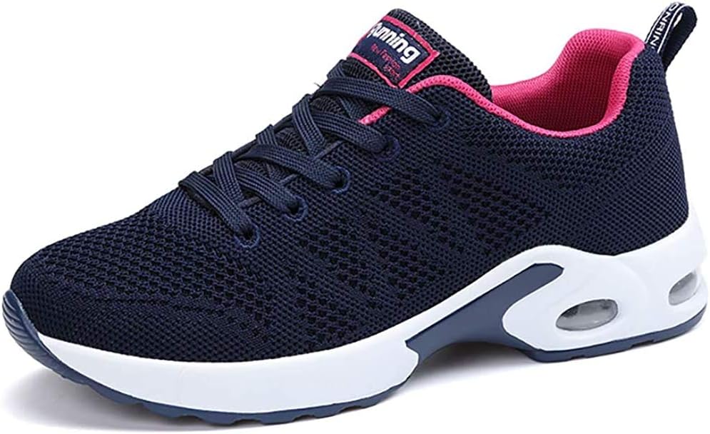 Women Men Air Running Shoes Sports Trainers Athletic Jogging Walking Fitness Gym Sneakers Fashionable Lightweight Blue 41