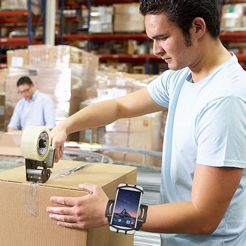 Miniatura 7 de Mobilis Pulsera universal de 4 a 7 pulgadas para computadoras móviles y smartphone, ajustable, rotación de 360, soporte para teléfono compatible con