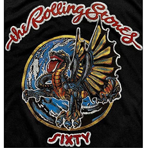 The Rolling Stones T Shirt Sixty Dragon Globe Logo Nouveau Officiel Homme Noir Size L - Les Beatles, Paul McCartney, John Lennon, RIngo Starr, George Harrison The Rolling Stones T Shirt Sixty Dragon Globe Logo Nouveau Officiel Homme Noir Size L – Image 6