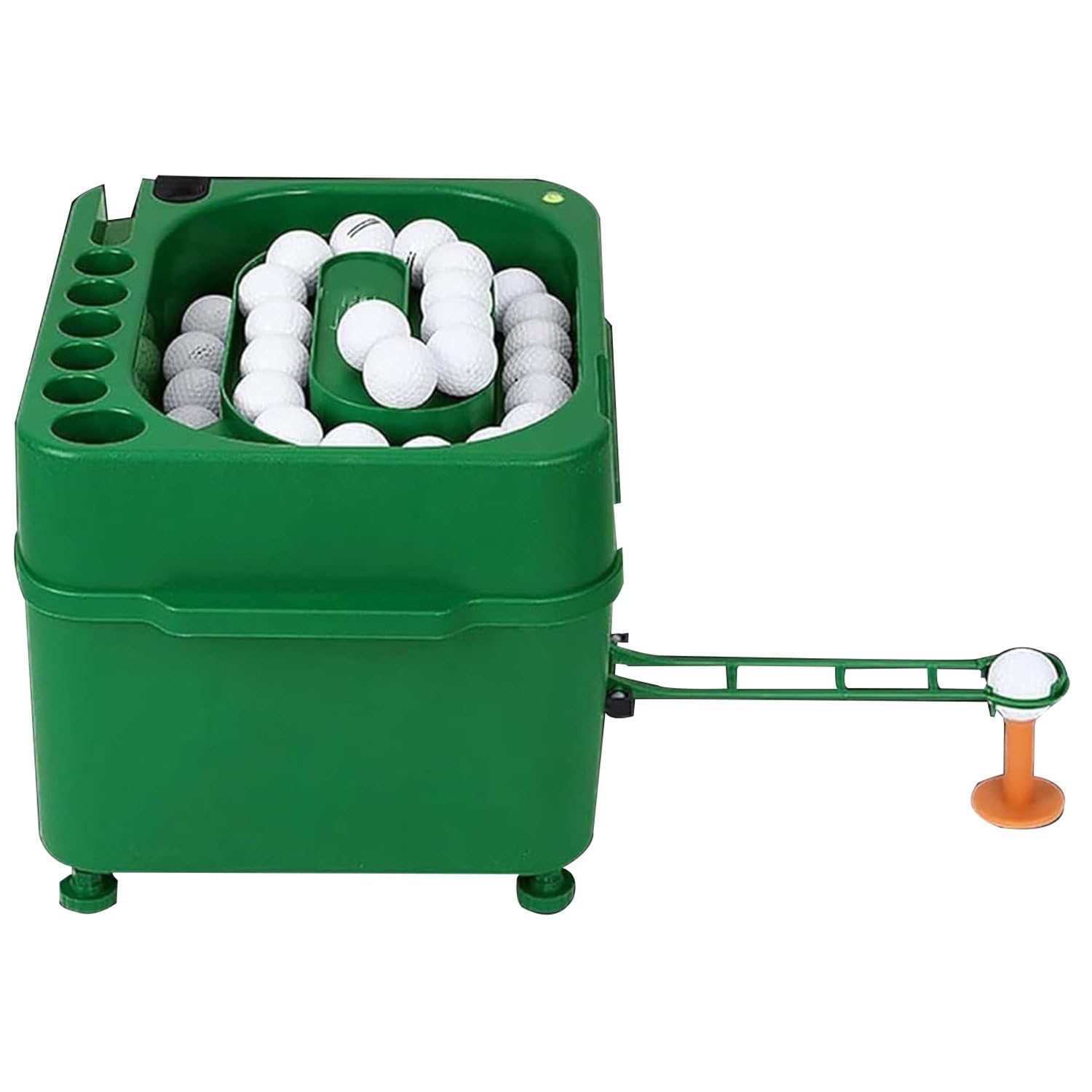 Automatic G.olf Tee Machine, Electric Induction Ball Machine, G.olf Balls Automatic Driver, with 6 Holes Club Organizer, for Indoor