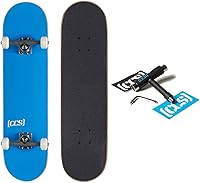 Vista 8 de [CCS] Patineta completa Madera de arce Grado profesional Totalmente montado con herramienta de patinaje y calcomanías Adultos, niños