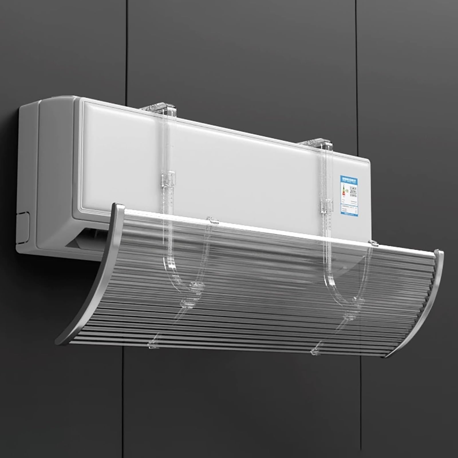 Deflector de aire acondicionado ajustable, deflectores antiviento para soplado directo, guía de viento para una mejor circulación del aire, para comodidad en verano e invierno.