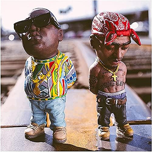 DFYOP Legend-Commemorative Resin Ornaments, Peculiar and Interesting Rap Music Star Resin Sculptures, Commemorative Resin Ornaments, Best Gift for Friends, Biggie + red
