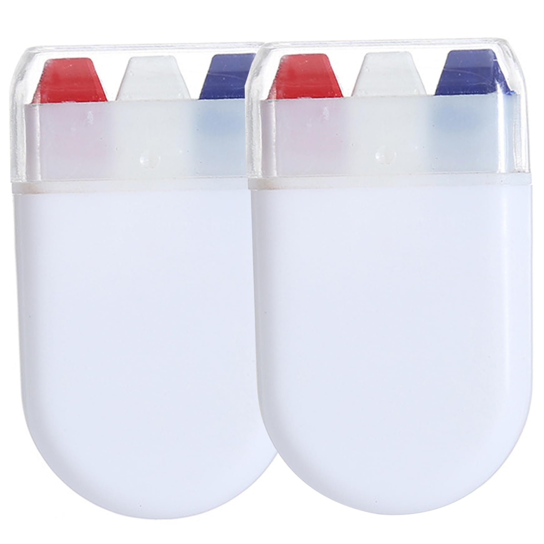 2pcs pour visage peinture crayons non l'antanage rouge blanc bleu peinture de peinture portable sticks sportif oeil noir bâton pour le ballon de baseball de football de softball