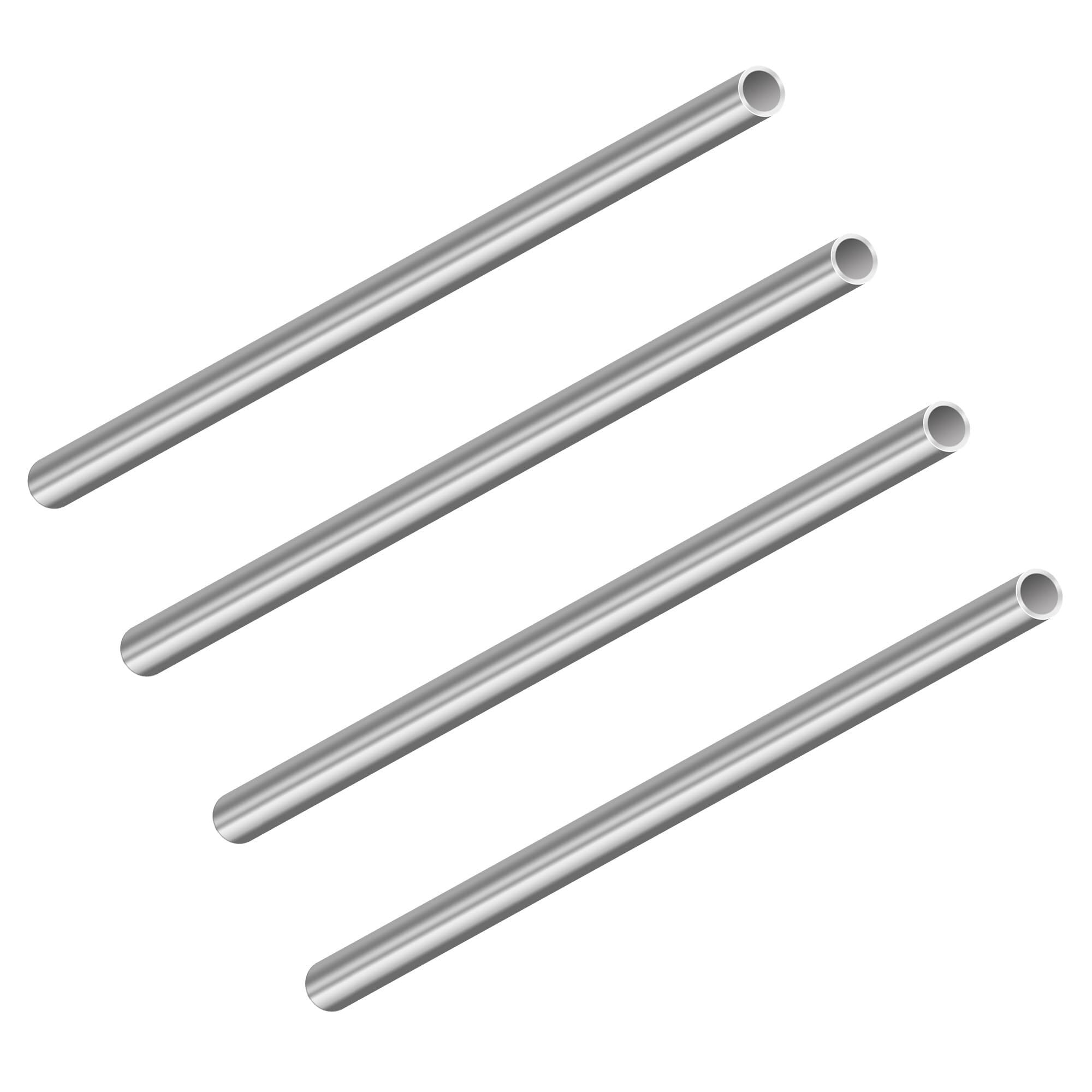 304 Stainless Steel Tube, 304 Stainless Tubes 2-13mm OD x 0.5-1mm Wall 200mm 4 Pack(9mm x 1mm x 200mm)