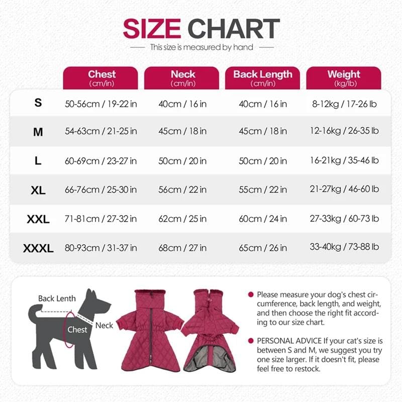 Ropa Cálida para Mascotas para Clima Frío, Impermeable Al Aire Libre, con Cremallera, Chaqueta para Perros, Abrigo Grueso Y Cálido para Perros, Ropa para Perros De Nieve, Abrigo para Labrador, Pa