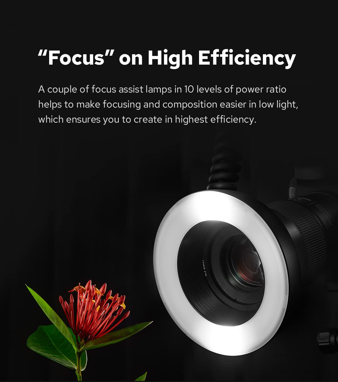 Godox MF-R76 Macro Ring Flash Light dla Canon Nikon Sony