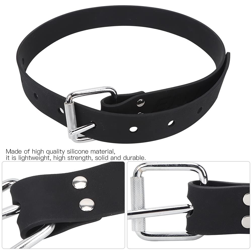 Ceinture de Poids de plongée, Boucle en Acier Inoxydable 304 en Silicone, Ceinture de plongée sous-Marine, Ceinture de Poids légère pour plongée en apnée avec Boucle en