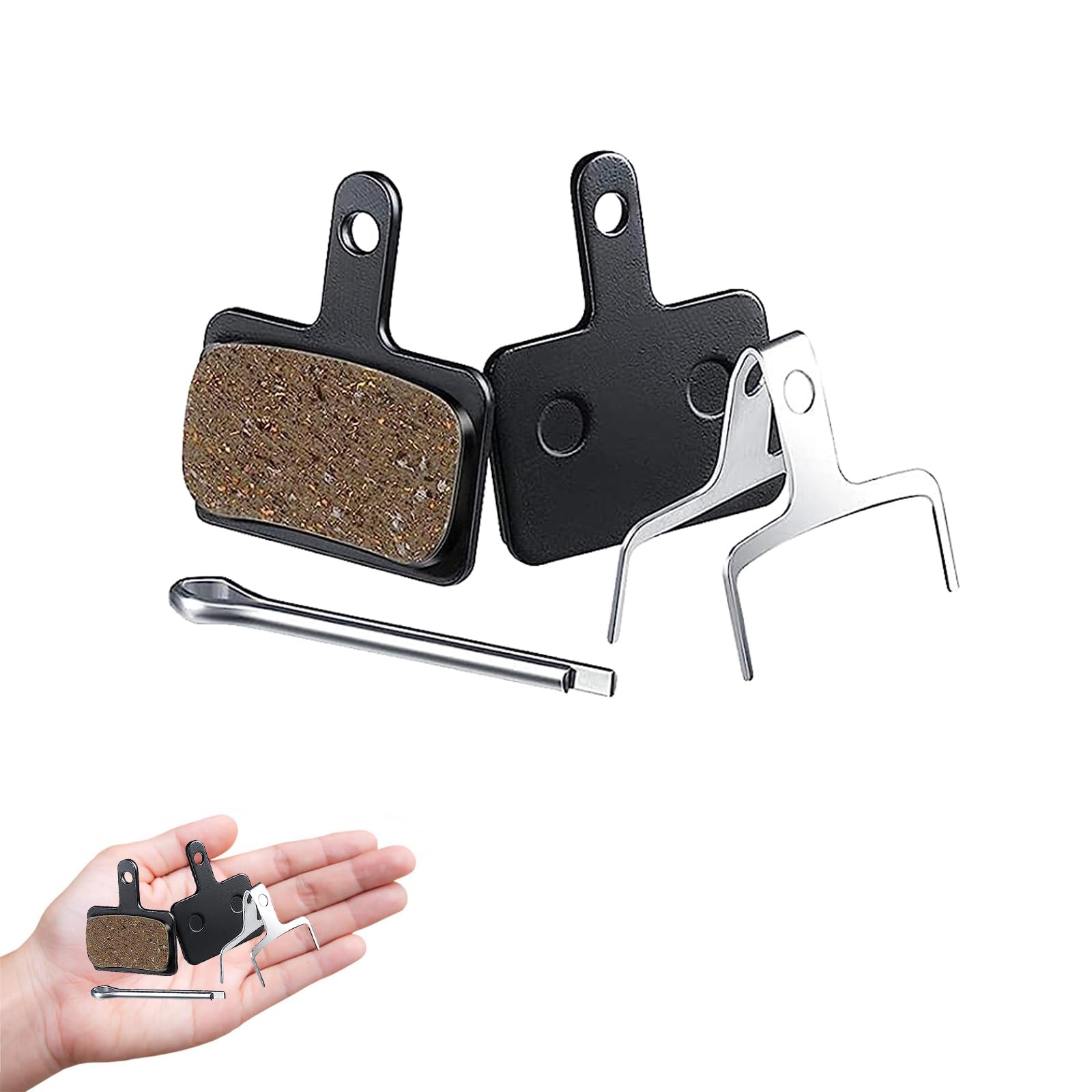 Bicycle Disc Brake Pads and Spring 1Pairs Bike Brake Pads Bicycle Disc Brake Pads Competible with Trp Tektro Shimano Deore