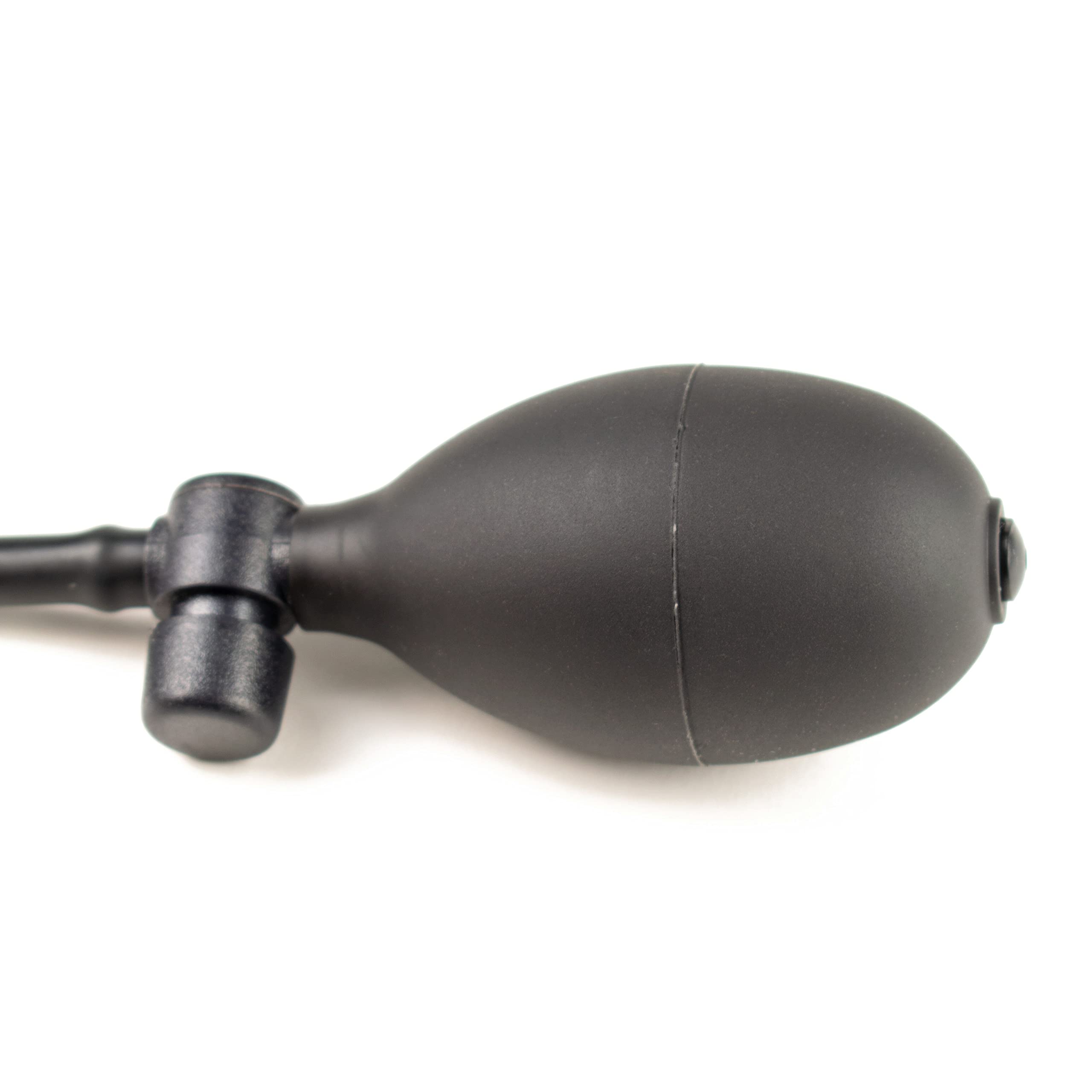 Rubberfashion Latex Knebel - Mundknebel aufblasbar - Gag Butterfly für Damen und Herren schwarz Einheitsgröße