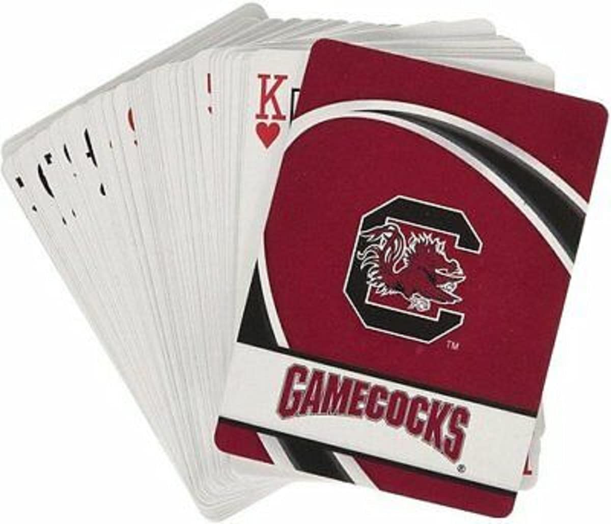Pro Specialties Group NCAA South Carolina Fighting Gamecocks karty do gry na płytce diamentowej, kolory drużynowe, jeden rozmiar
