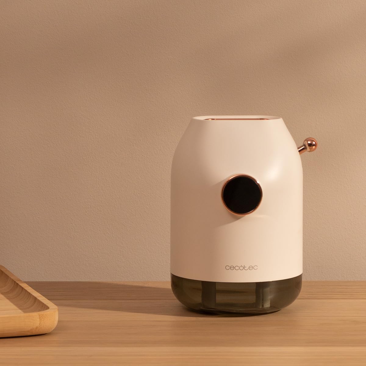 Cecotec Humidificador Difusor de Aromas sin Cables PureAroma 550 Cordless. 5000 mAh, 3 Modos de Funcionamiento, Doble Salida, Depósito de 550ml, con Batería y Pantalla, Aromaterapia