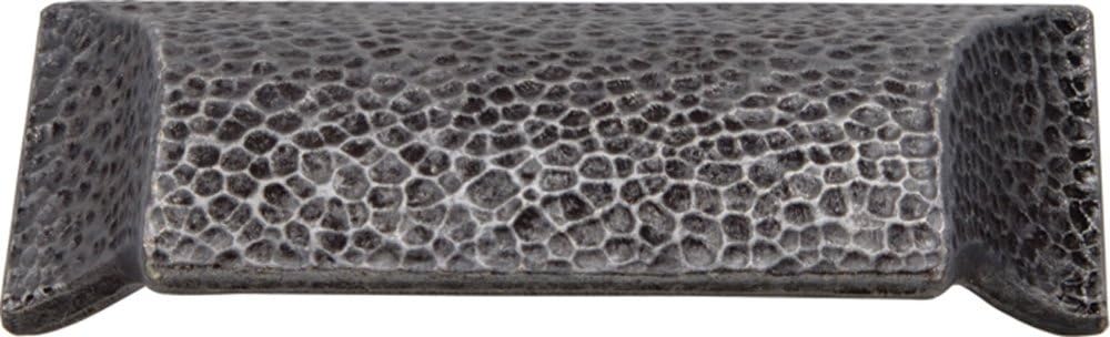 Hickory Hardware 1 Pack Solid Core Kitchen Cabinet Pulls, Luxury Cabinet Handles, Hardware for Doors & Dresser Drawers, 3-3/4 Inch (96mm) Hole Center, Black Iron, Mountain Lodge Collection