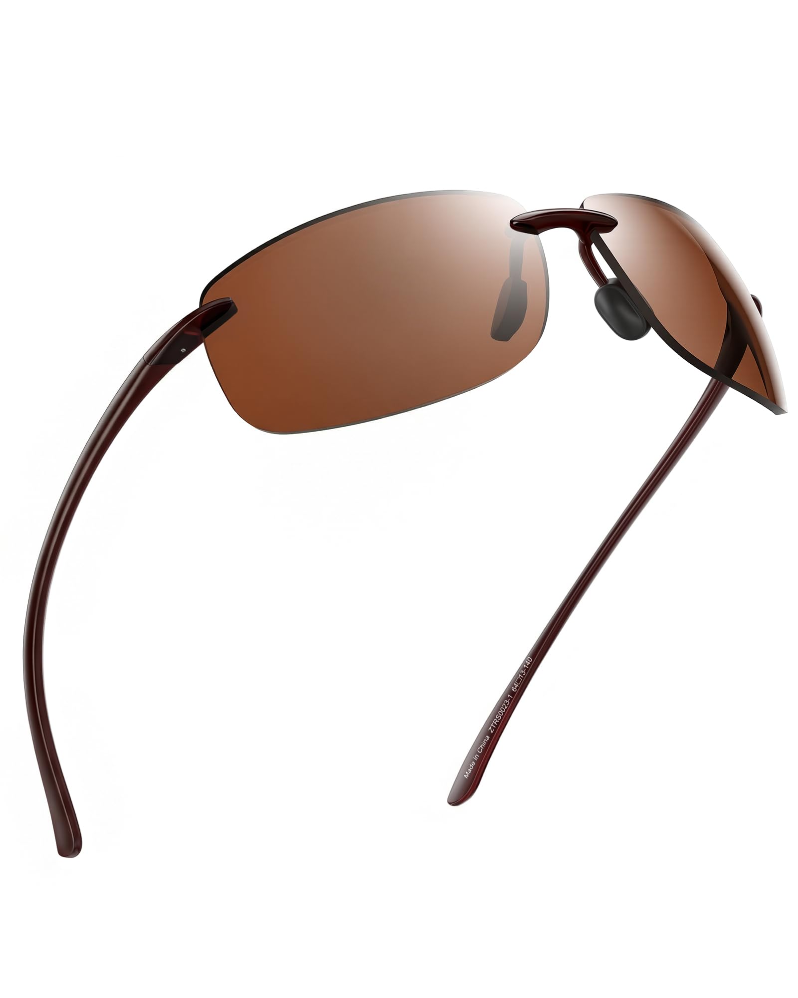 JIM HALO Sport Sonnenbrille für Damen Herren TR90 Randlos Unzerbrechlich Rahmen für Laufen Angeln Baseball Fahren