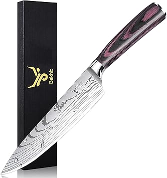 Bekhic Chef Knife - CKnife Pro Kitchen Knife 8-Inch Chef's Knife made of German High Carbon Stainless Steel ,Ergonomic Handle