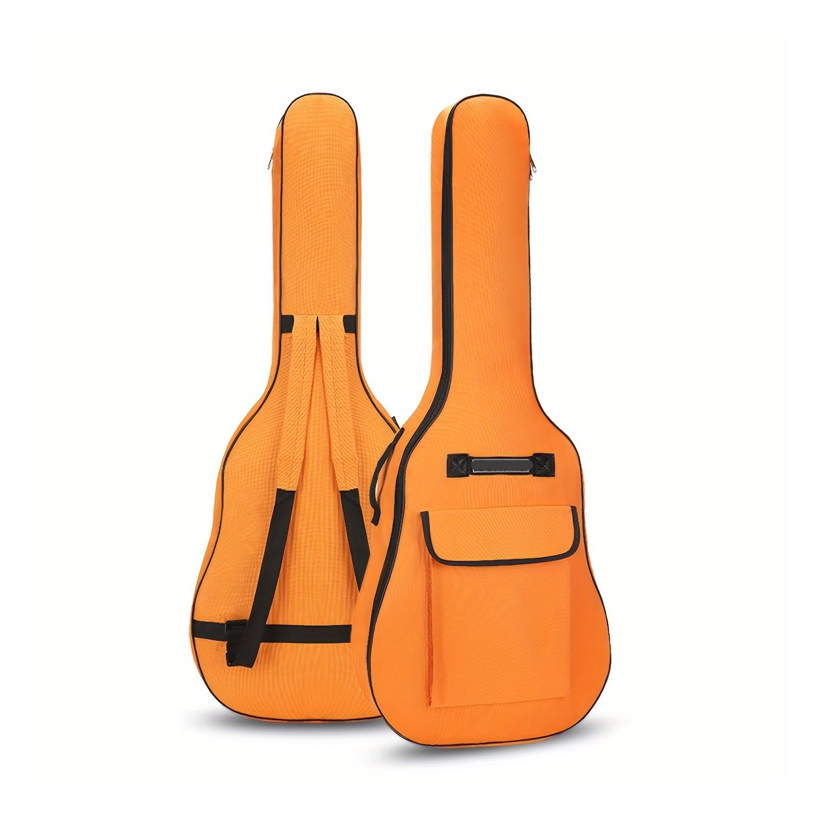 Funda para Guitarra Funda Acolchada de 5,5 mm for Guitarras de 40/41 Pulgadas, Correas de Hombro Ajustables y Accesorios.(Orange)
