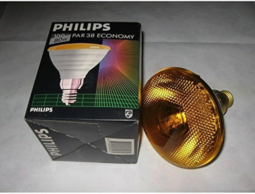 Philips 80 par38fl amarilla 80 W E27 230 V PAR38