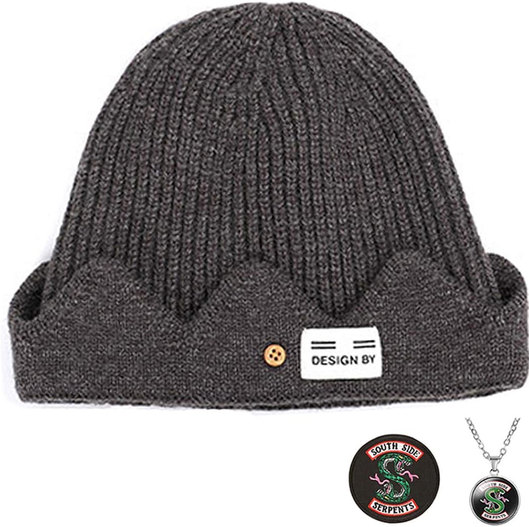 TOOBIT Jughead Jones Beanie Hat Riverdale Merchandise Riverdale TV Movie Adult Costume Cosplay Beanie Hat - Winter Knitted Hat for Men Women -Brown